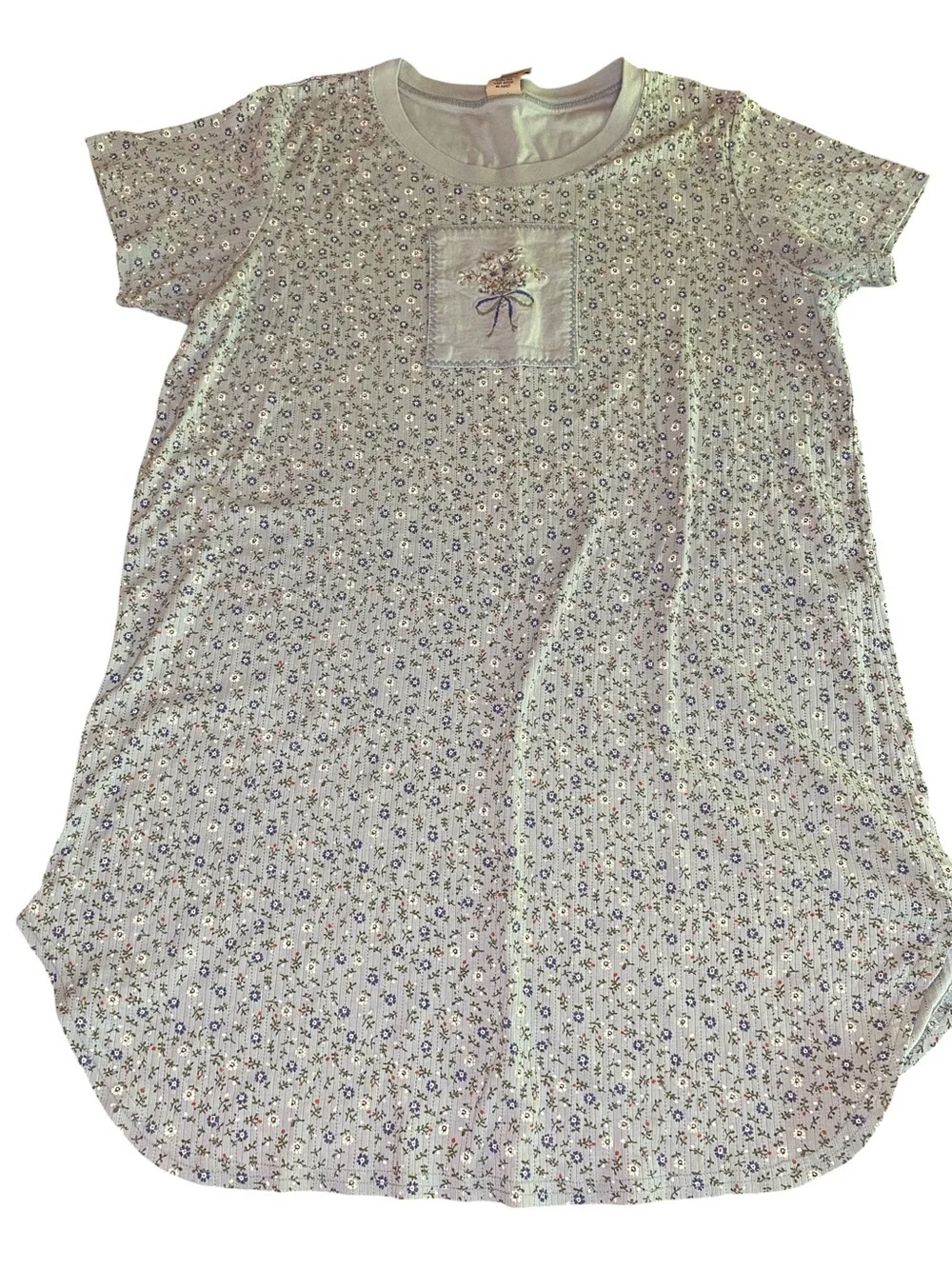 Vintage High Sierra Nightgown Women’s L Cottagecore Sleepwear Floral 90s Grandma